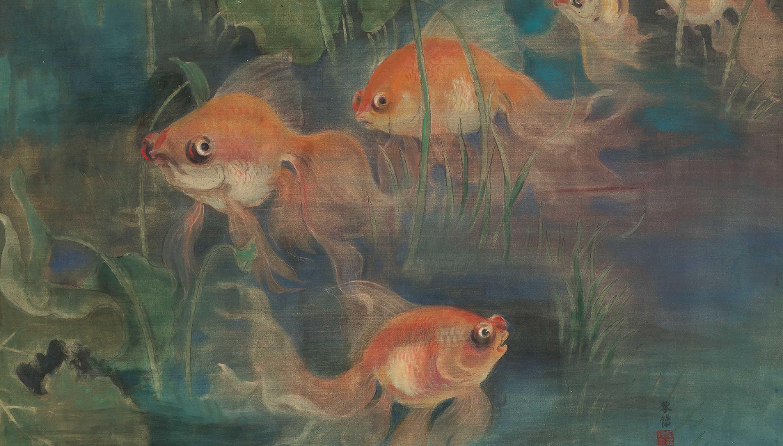 Le Pho: «  Les Poissons rouges », The Beauty of Domesticated Nature