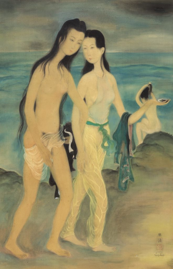 Le Pho : « Le bain de mer ». Circa 1938. 
