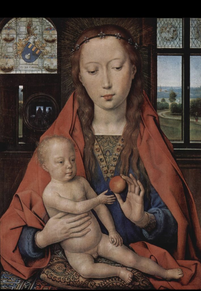 Hans Memling - 1487, La Vierge à l’enfant (détail)