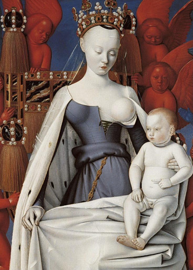 Jean Fouquet - vers 1452-1458, Diptyque de Melun (détail)