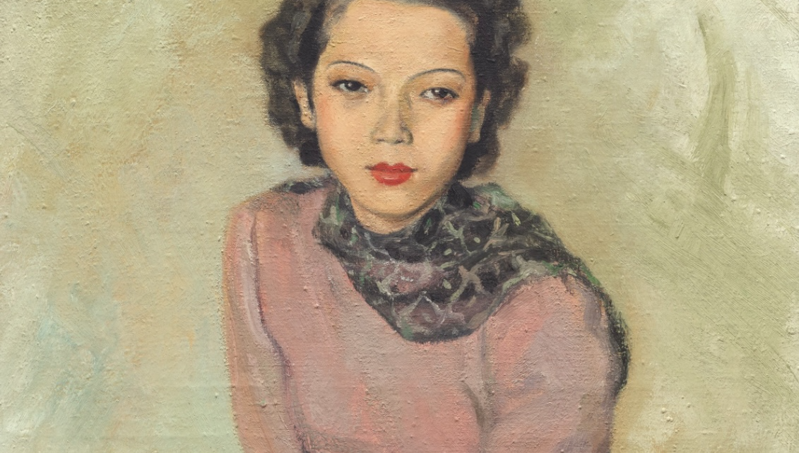 Luong Xuan Nhi, « Portrait de dame », 1939, or the elegance of the combat