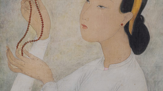 Mai Thu, « La Femme au Collier Rouge » (The Woman with the Red Necklace), 1945, or the question without an answer