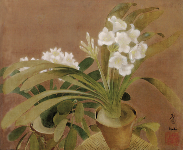 le Pho – Les Amaryllis, 1934. A flower is also a flag