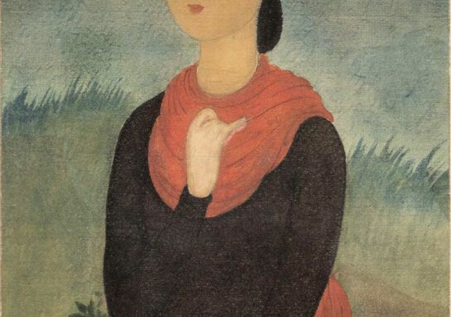 Mai Thu, 1946, « La Femme au châle rouge », ou les yeux et le cœur