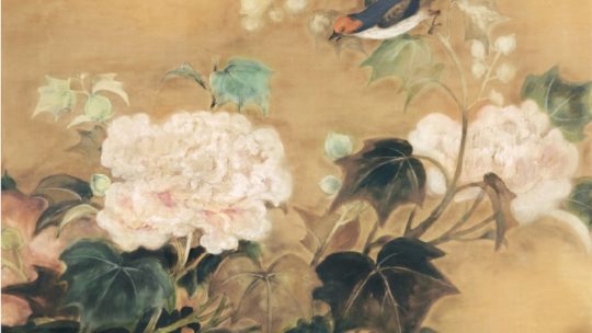 Le Pho, « The Peonies and The Bird », circa 1936, or the leap to freedom