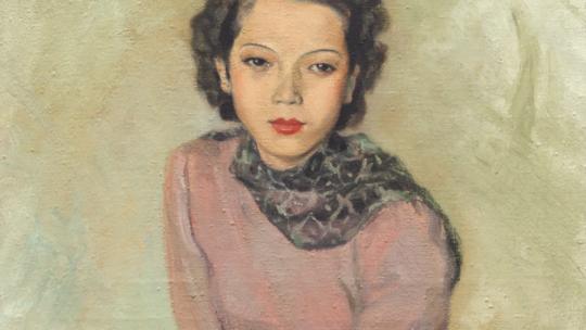 Luong Xuan Nhi, « Portrait de dame », 1939, or the elegance of the combat