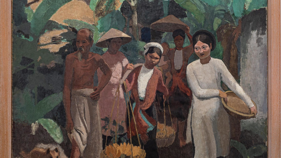 « Le Retour du Marché », 1933, « Les Trois Femmes », 1934, et «L’Heure du Thé à Hué », 1937, par Joseph Inguimberty, Nguyen Gia Tri et Mai Trung Thu, ou la cristallisation souveraine du désir