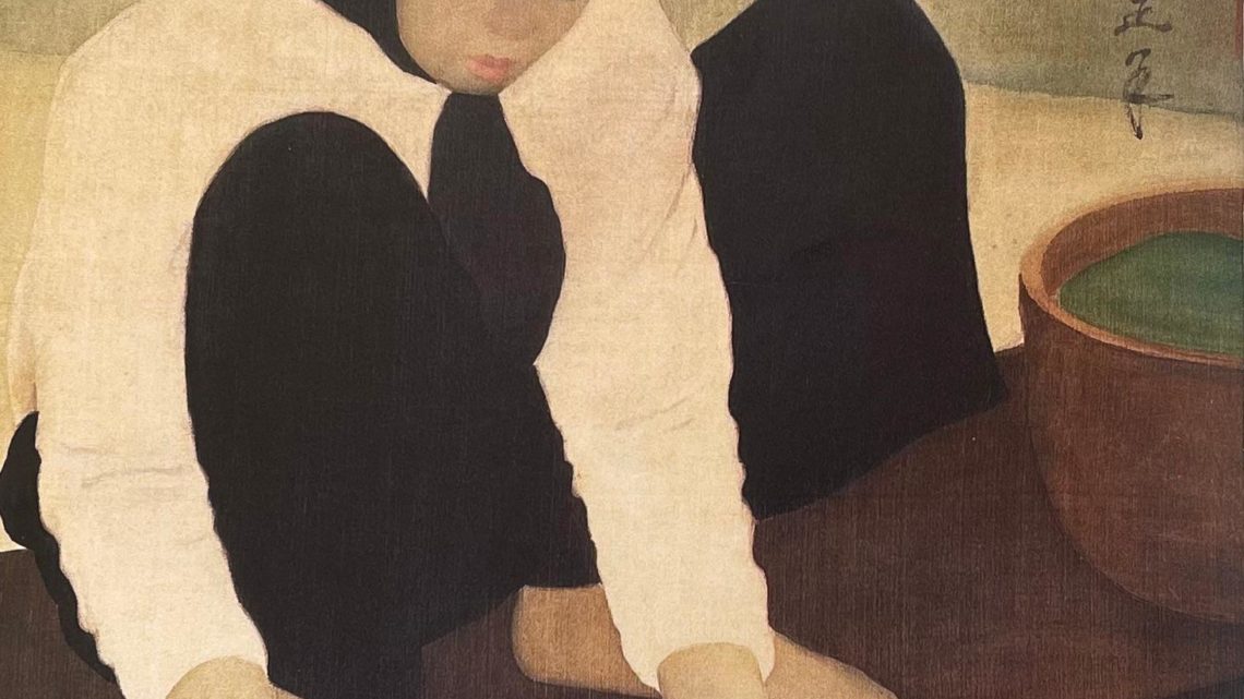 Nguyen Phan Chanh, « La laveuse de légumes », 1931, ou la simple pureté du temps suspendu