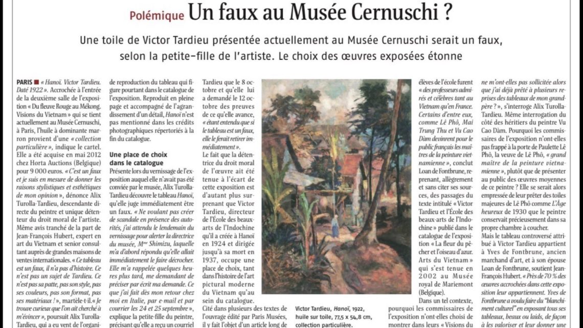 L’exposition controversée du musée Cernuschi en 2012, ou le début d’une campagne de plus de dix ans visant à attaquer et à abattre la réputation d’un individu